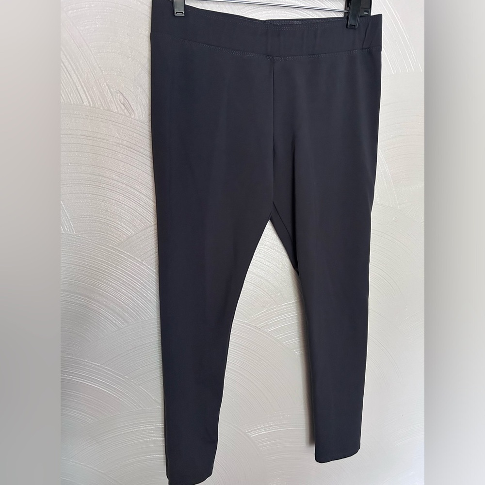 Luii Anthropologie Women Pants Size L Charcoal Leggings Stretch USA